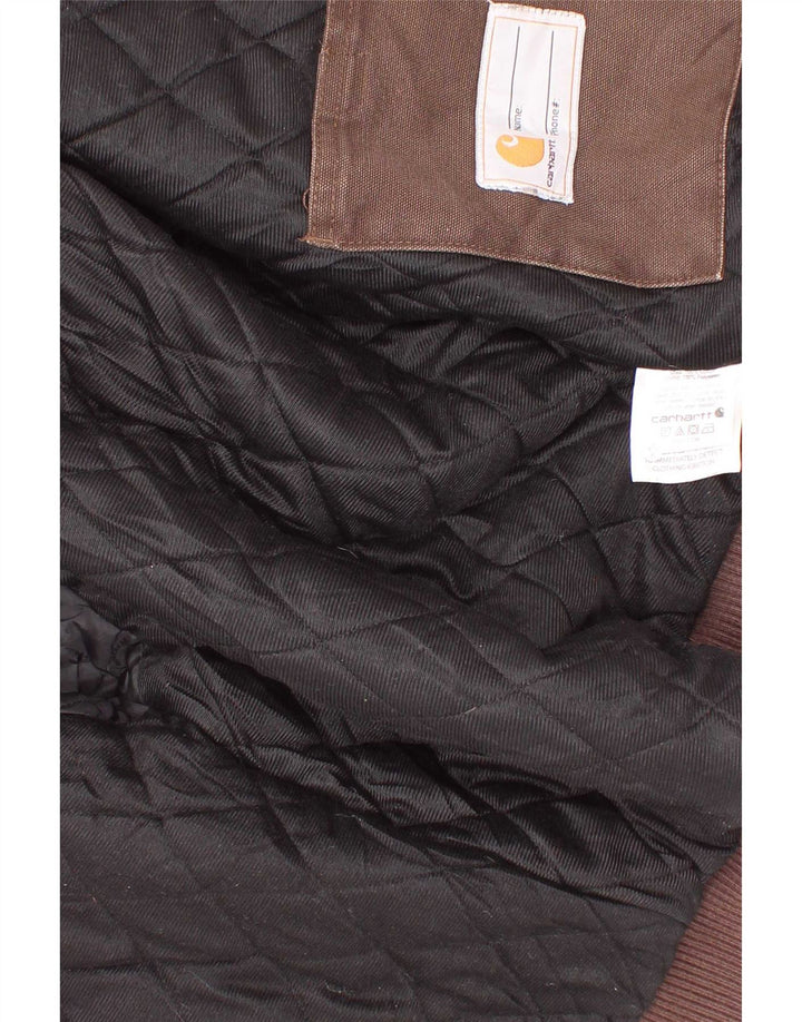 Giubbotto bomber con cappuccio Carhartt per ragazzi 7-8 anni piccolo in cotone marrone