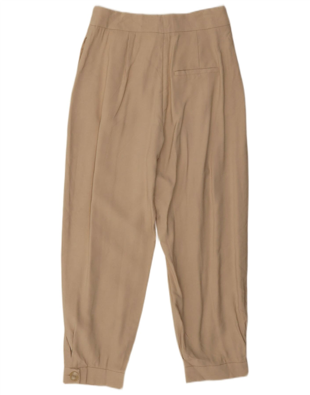 Pantaloni corti con pegging da donna Zara piccoli W26 L25 viscosa beige