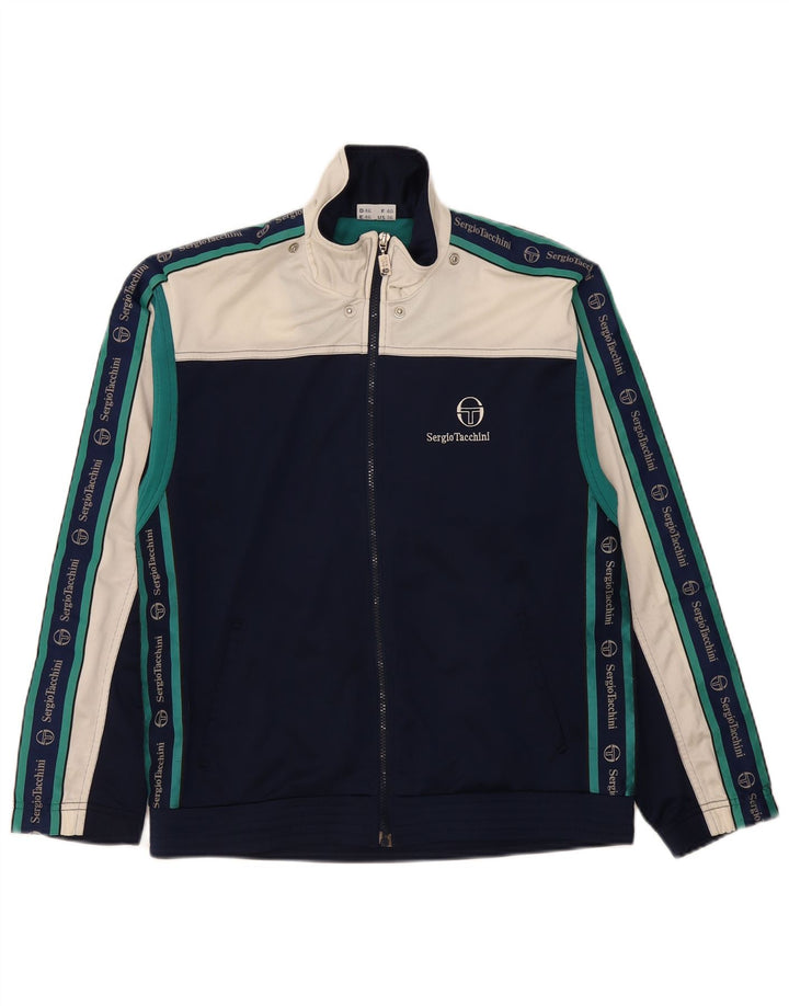 Giacca da tuta da uomo Sergio Tacchini IT 46 Small Blu Navy Colourblock