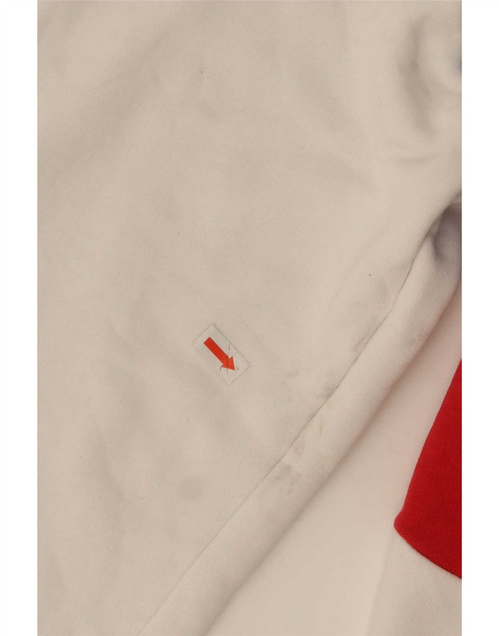 Fila Felpa da uomo Maglione Small White Colourblock in cotone