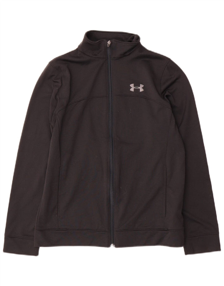 Giacca da tuta da ragazzo Under Armour 11-12 anni grande poliestere nero