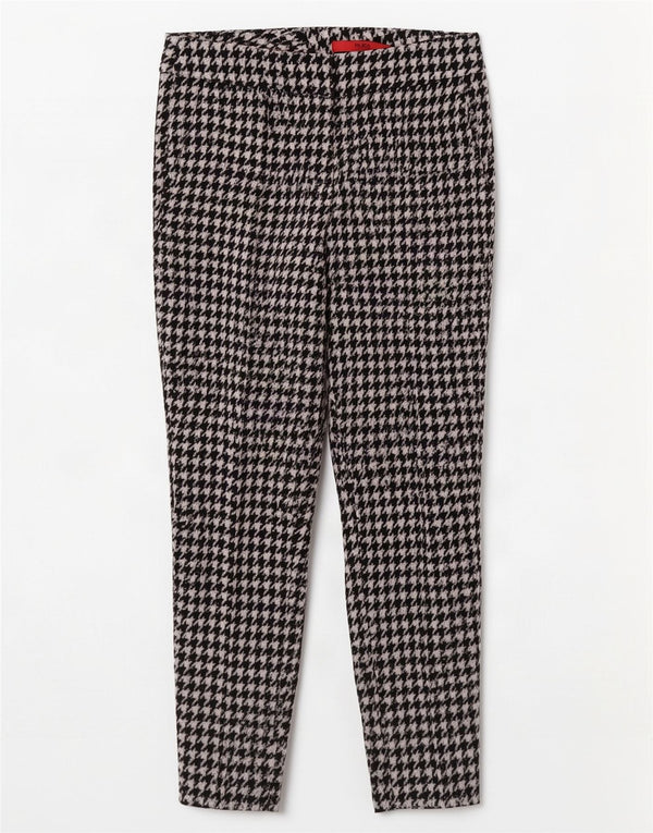Pantaloni cropped slim da donna Hugo Boss W28 L26 pied de poule neri