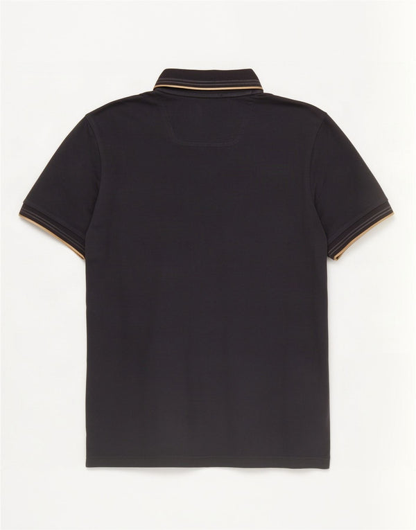 Polo da uomo slim fit Hugo Boss piccola in cotone blu navy
