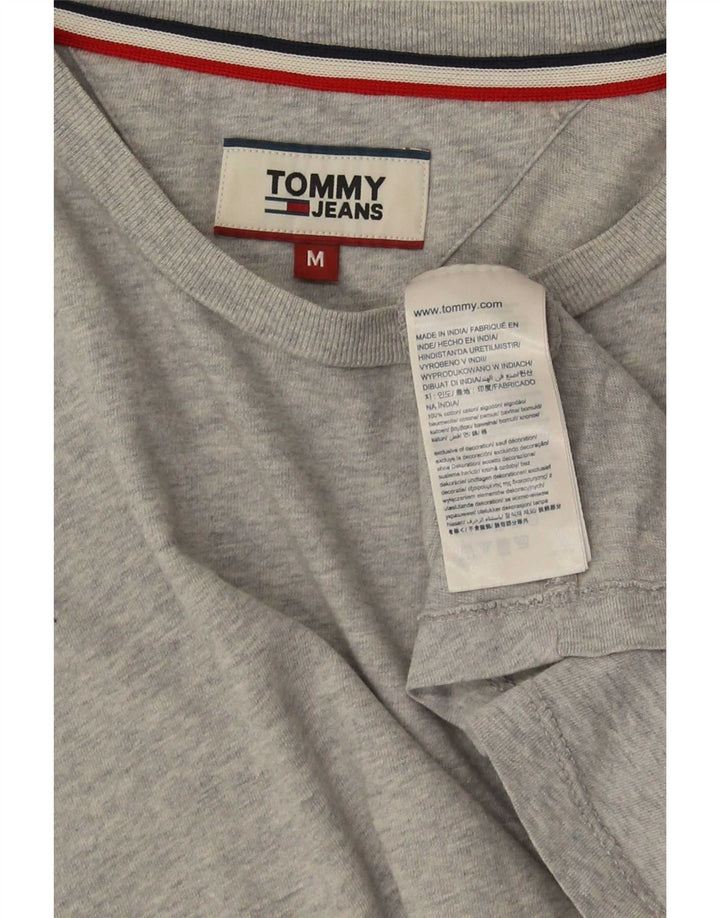 T-shirt da uomo Tommy Hilfiger Top in cotone grigio medio