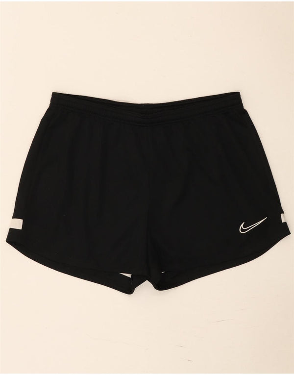 Pantaloncini sportivi Nike Dri Fit da uomo, grandi, in poliestere color block nero
