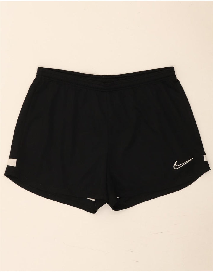Pantaloncini sportivi Nike Dri Fit da uomo, grandi, in poliestere color block nero