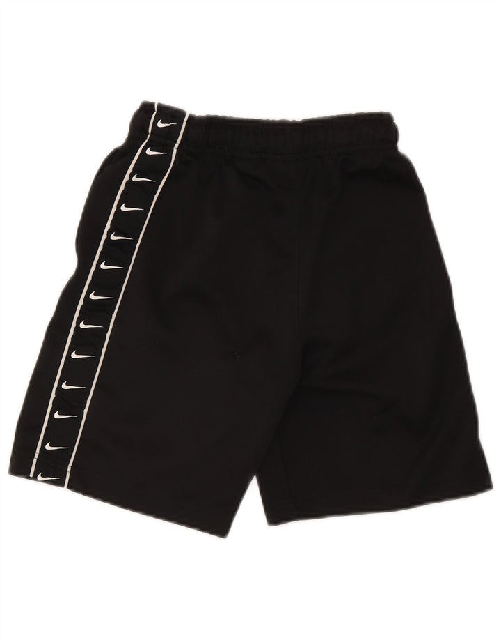 Pantaloncini sportivi Nike da ragazzo con grafica 10-11 anni, poliestere nero medio