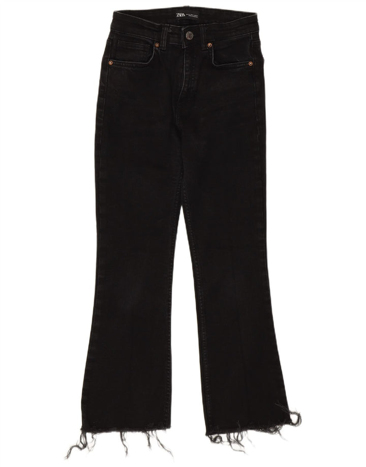 Jeans Bootcut da donna Zara EU 36 XS W26 L25 Nero