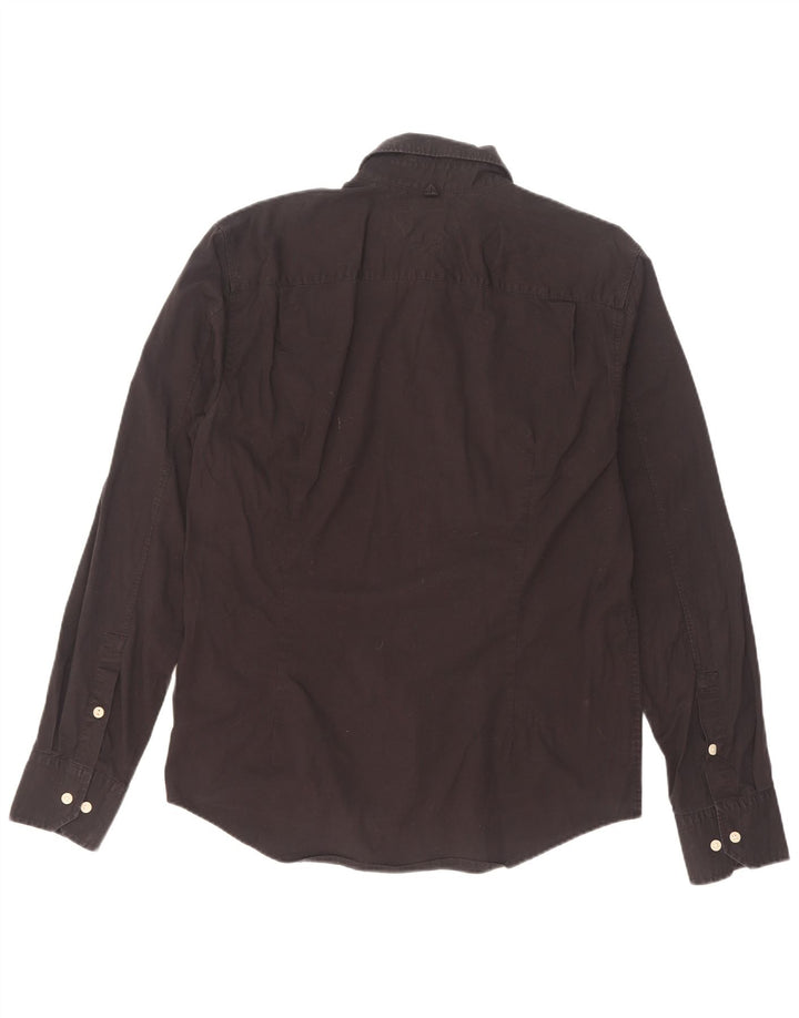 Camicia da uomo Tommy Hilfiger grande in cotone nero