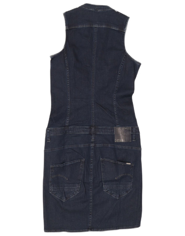 Abito in denim senza maniche da donna G-Star UK 10 piccolo cotone blu navy