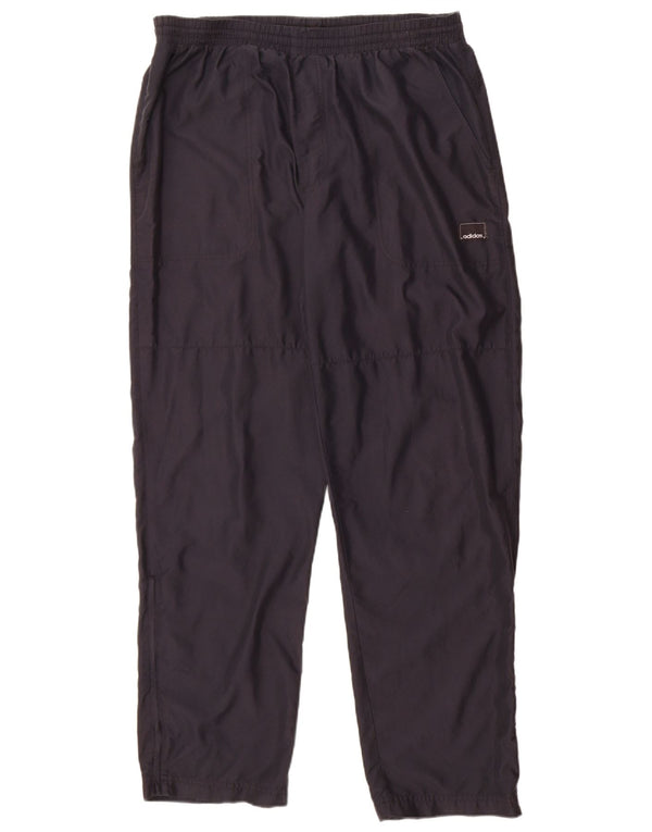 Pantaloni da tuta da uomo Adidas Large in poliestere blu navy