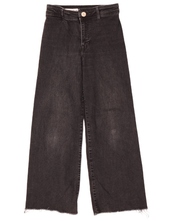 Jeans Zara per ragazze a gamba larga 11-12 anni W26 L26 cotone grigio