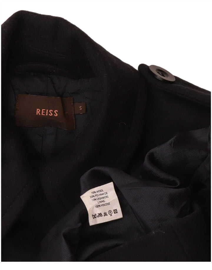 Cappotto da marinaio militare da donna Reiss UK 10 piccolo in lana blu navy