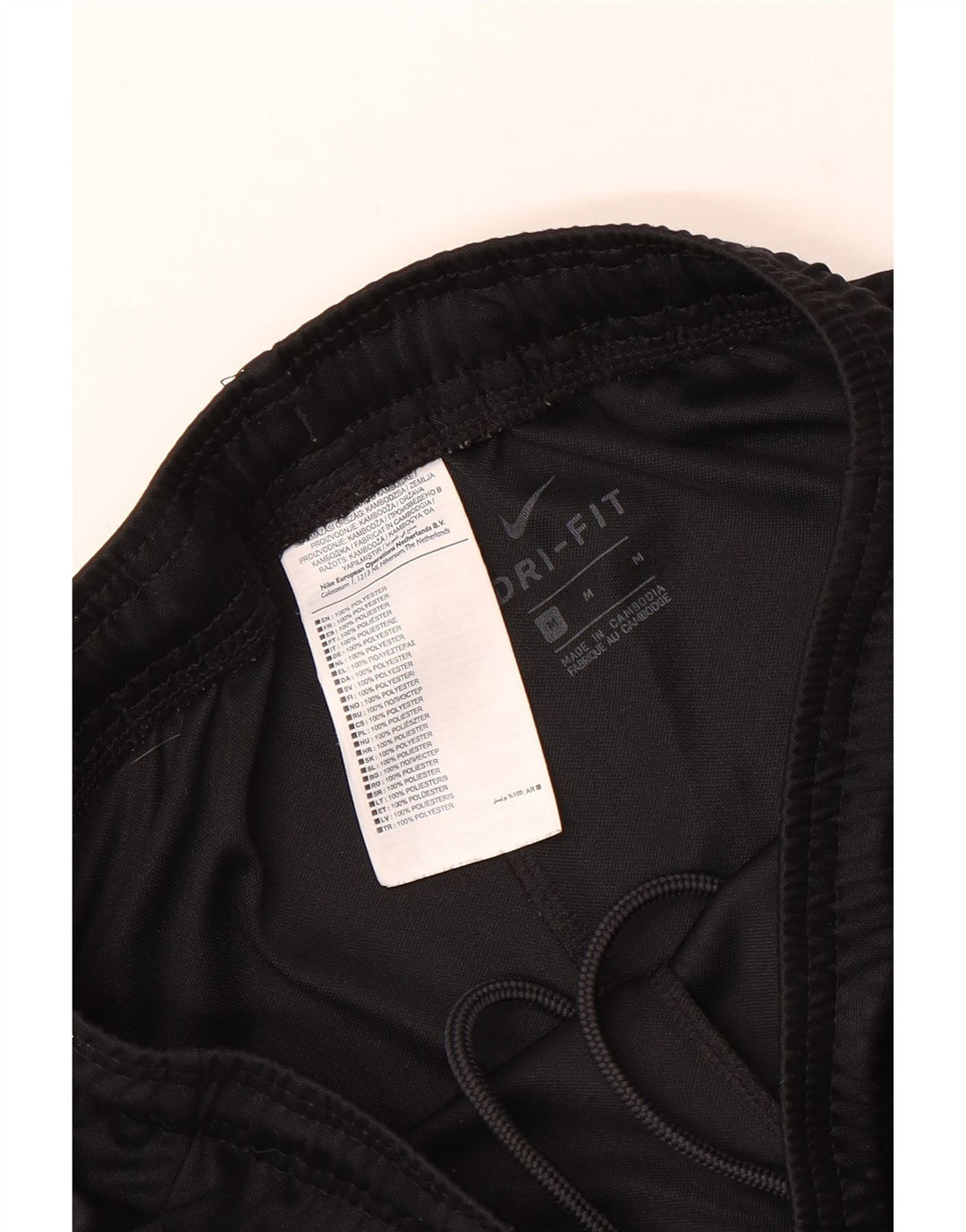 NIKE Pantaloncini sportivi grafici Dri Fit da uomo medio poliestere nero
