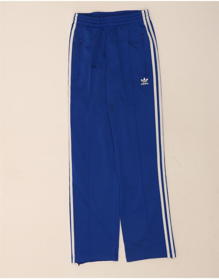 Pantaloni della tuta da donna Adidas UK 6 XS blu poliestere