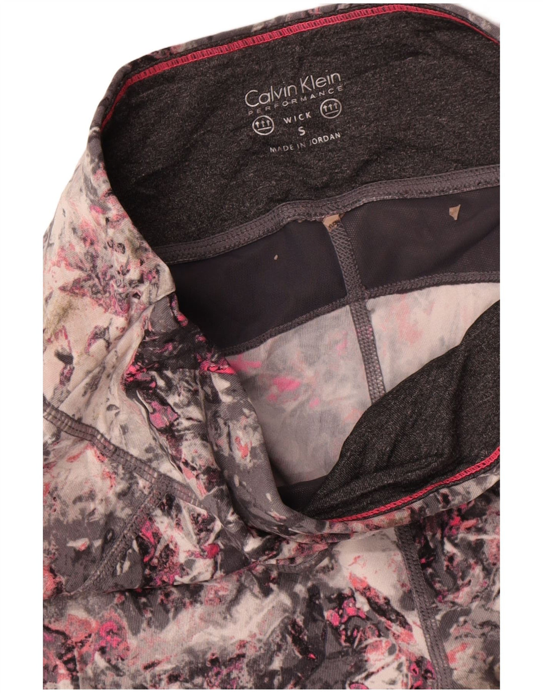 Leggings Calvin Klein da donna con motivo astratto UK 8 Small multicolore
