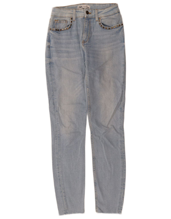 Jeans skinny da donna Zara EU 36 XS W26 L28 cotone blu