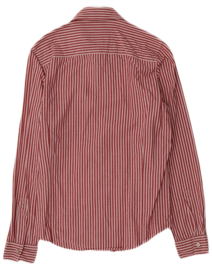 Camicia slim fit da uomo Calvin Klein Jeans in cotone a righe rosse medie
