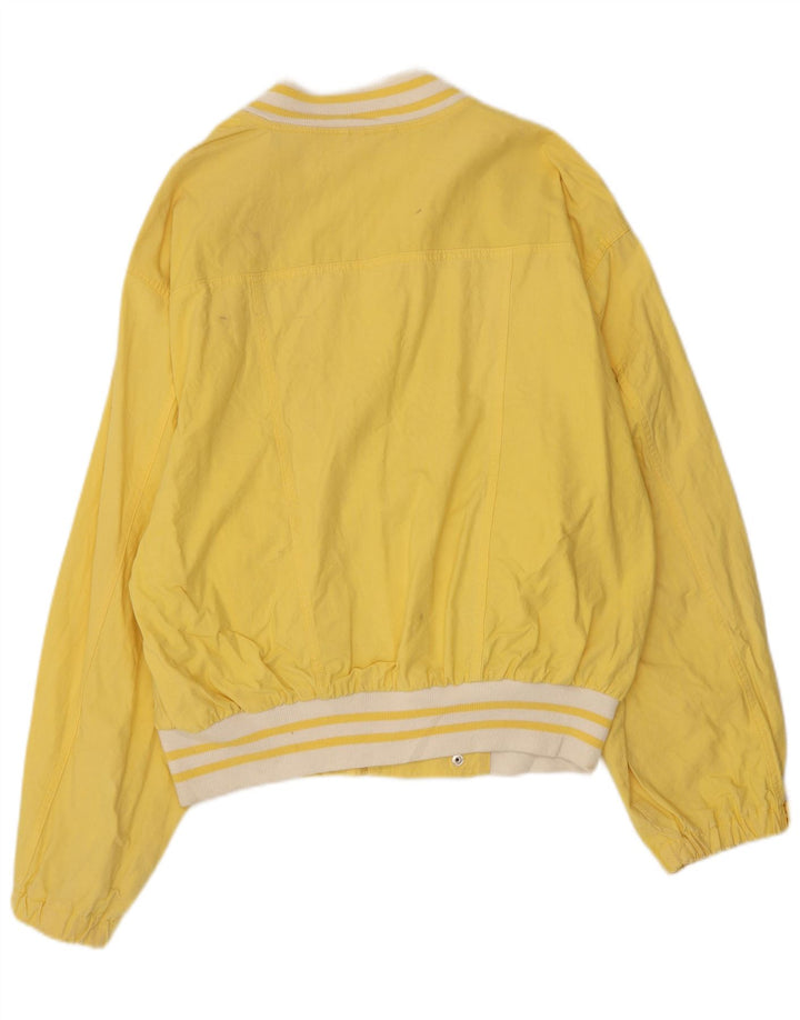 Bomber vintage da uomo IT 52 XL in cotone giallo