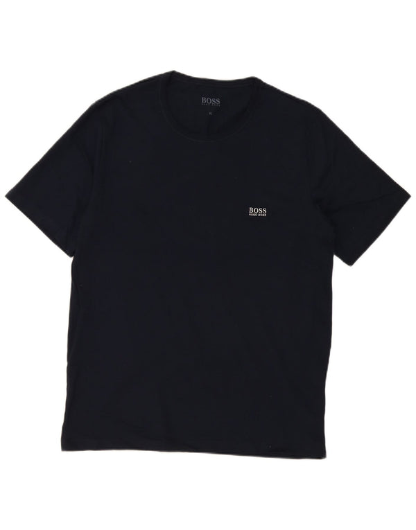 T-shirt da uomo Hugo Boss Top XL in cotone blu navy