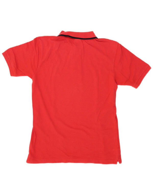 Polo da uomo Mustang in cotone rosso medio