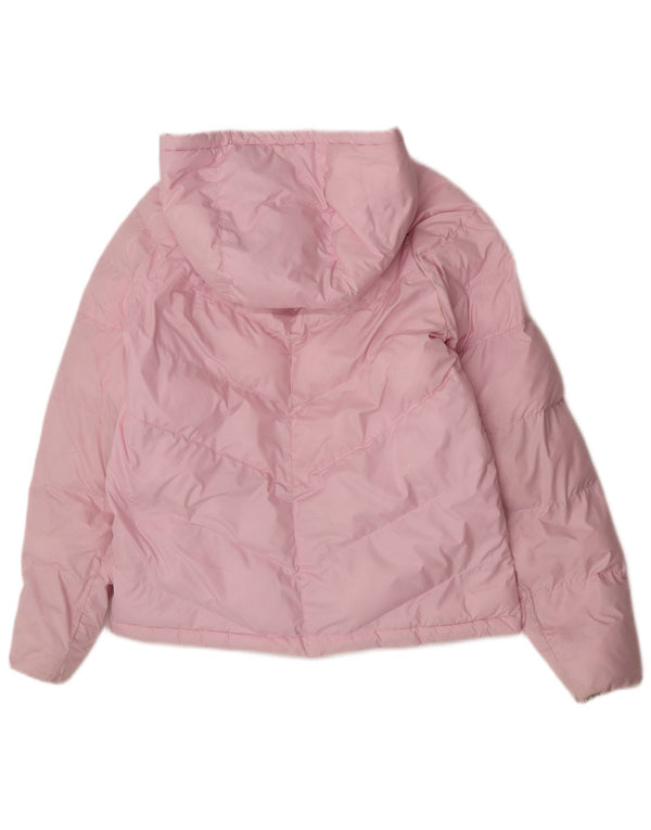 Giacca imbottita con cappuccio Nike per ragazze 13-14 anni XL rosa poliestere
