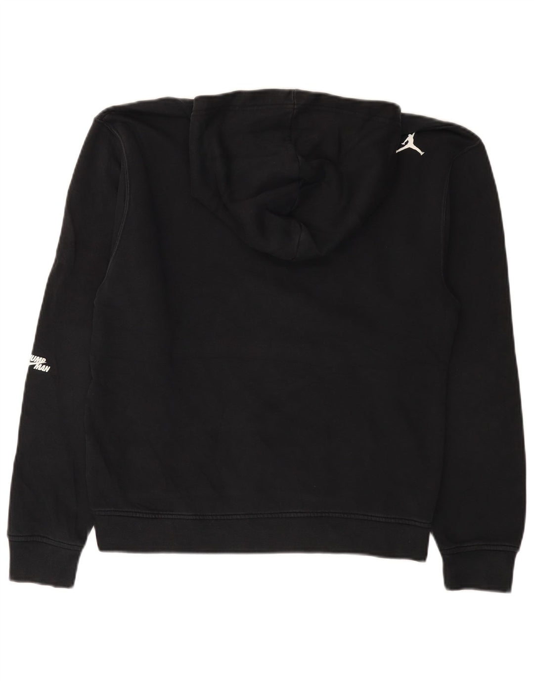 Felpa con cappuccio grafica Jordan da uomo piccola in cotone nero
