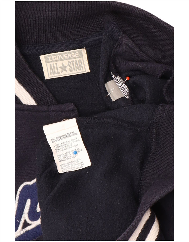 Converse Giacca grafica da uomo Varsity UK 40 Large Blu Navy Colourblock