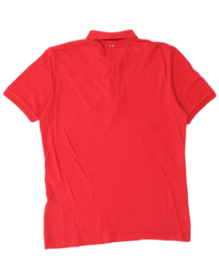 Polo da uomo Napapijri in cotone rosso medio