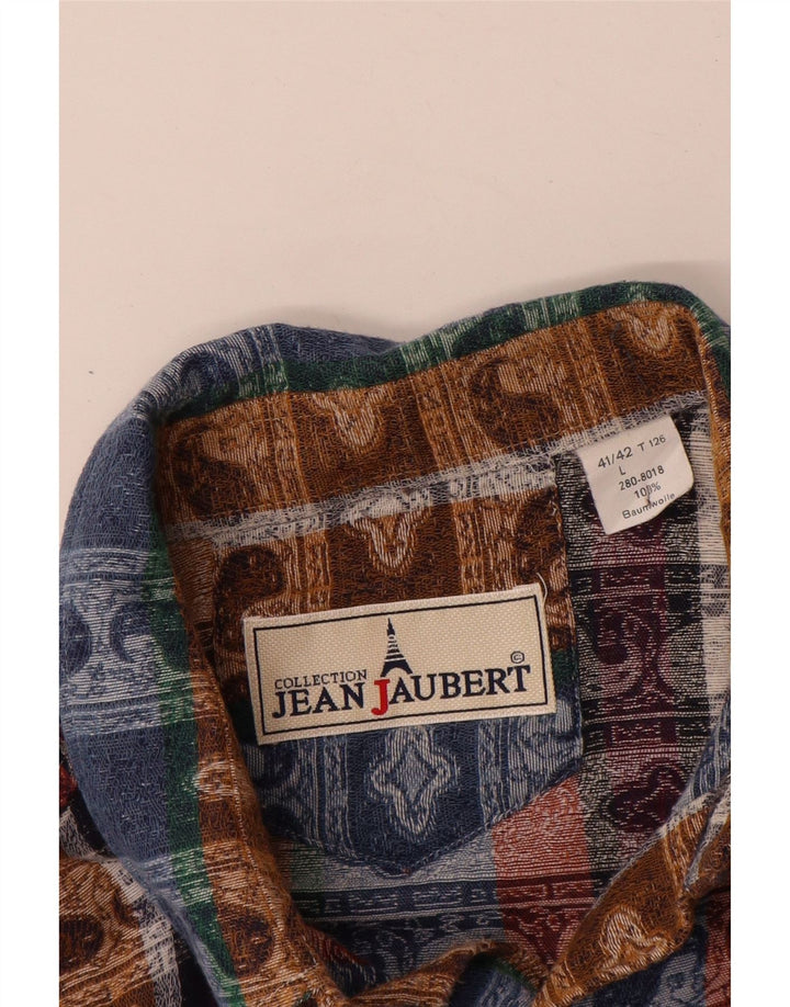 Camicia vintage da uomo taglia 41/42Grande cotone Paisley multicolore