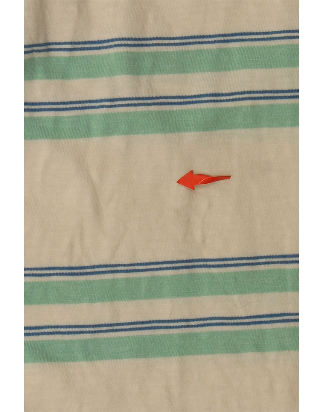 T-shirt da uomo FARAH Top in cotone a righe bianco sporco medio