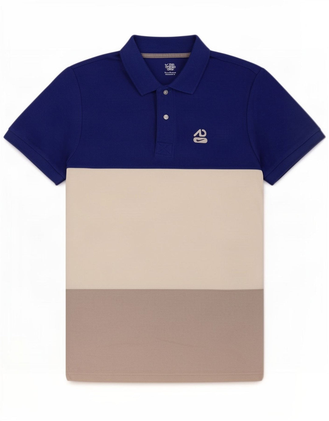 Polo Nike da uomo piccola in cotone color block multicolore