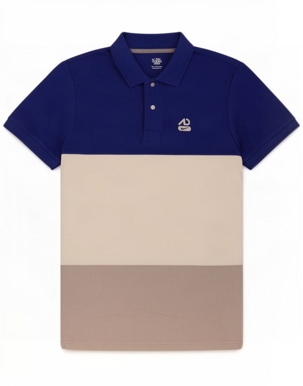 Polo Nike da uomo piccola in cotone color block multicolore