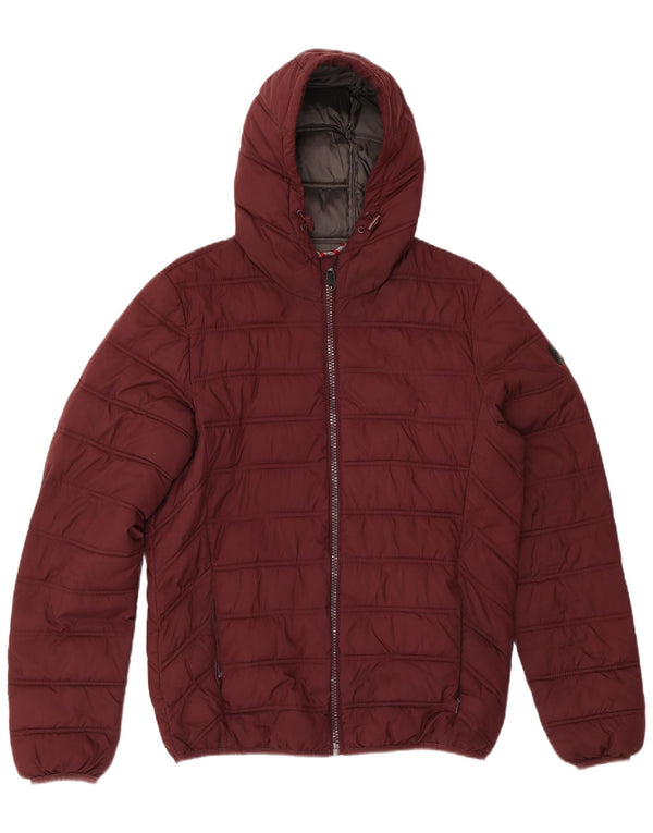 Giacca imbottita con cappuccio da uomo Liu Jo UK 38 Bordeaux medio Poliestere