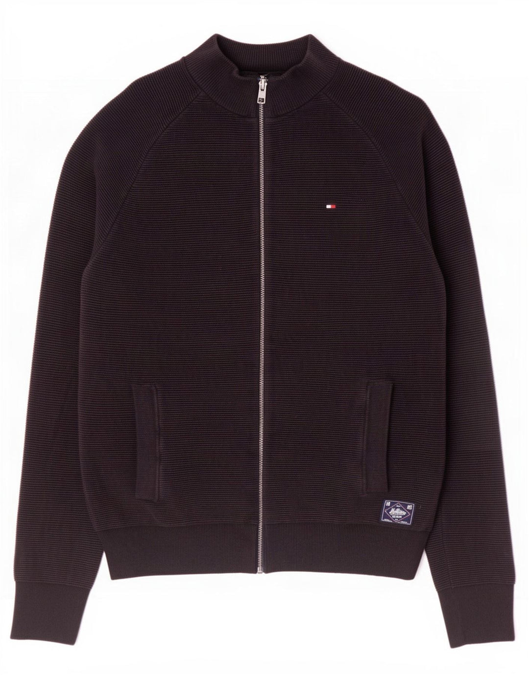 Maglione cardigan da uomo Tommy Hilfiger cotone medio nero