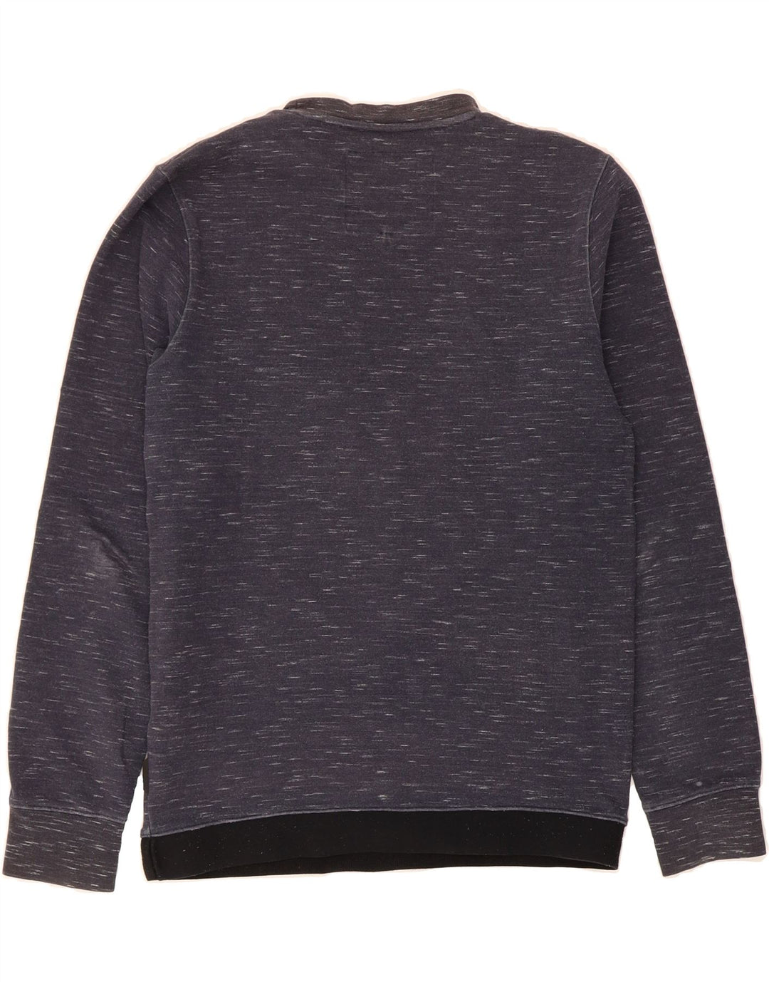 QUIKSILVER Mens Sweatshirt Jumper Medium Navy Blue Flecked Cotton Vintage Quiksilver and Second-Hand Quiksilver from Messina Hembry 