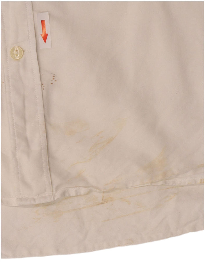 Camicia aderente da uomo Gant XL in cotone a righe bianche