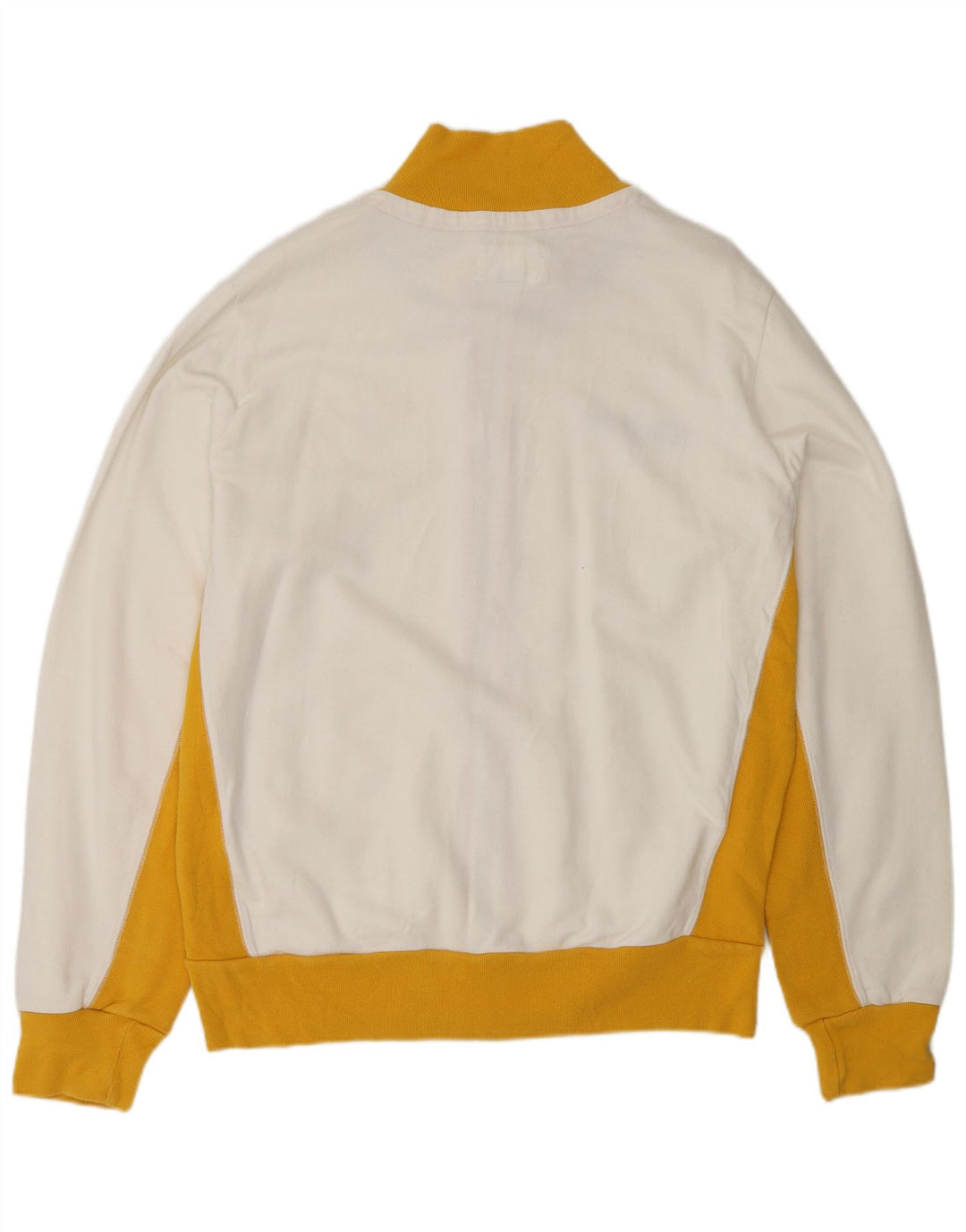 WOOLRICH Giacca da tuta grafica da uomo XL in cotone color block bianco