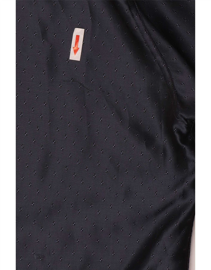 Camicia da uomo Equivoco taglia 15 3/4 acetato maculato blu navy medio