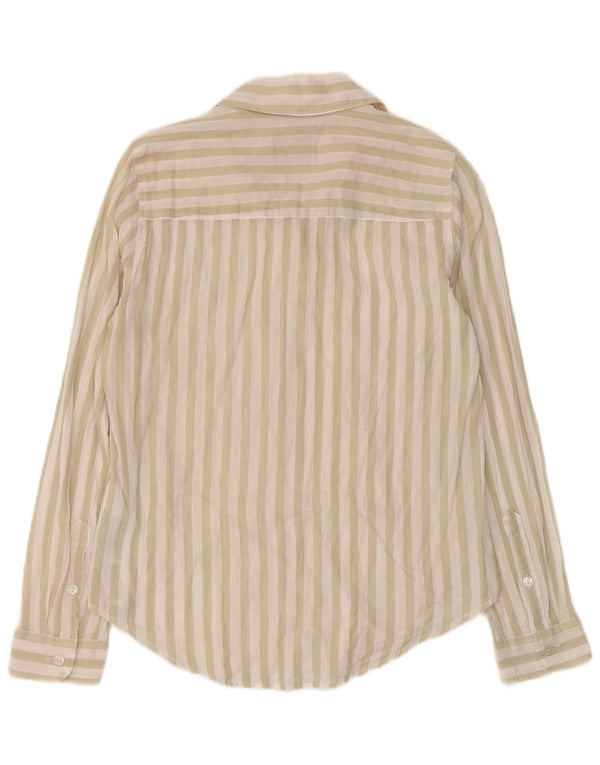 Camicia da donna Abercrombie & Fitch UK 10 Small Cotone a righe beige