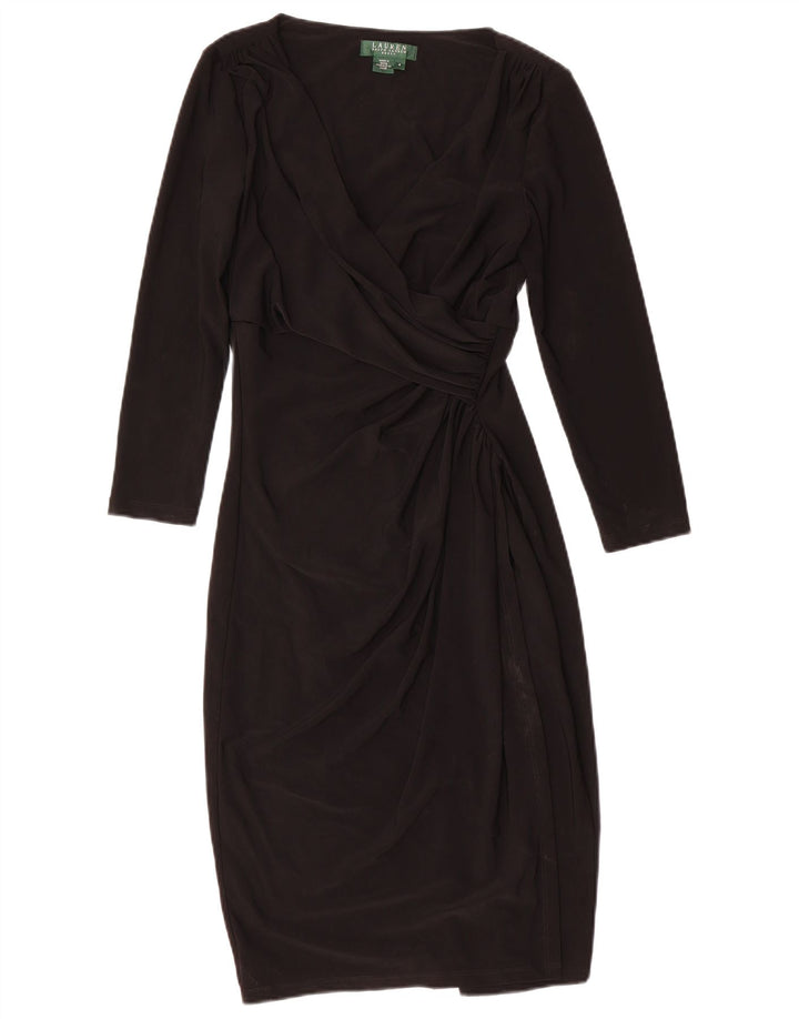 Abito tubino con maniche a 3/4 da donna Ralph Lauren US 4 Small Nero