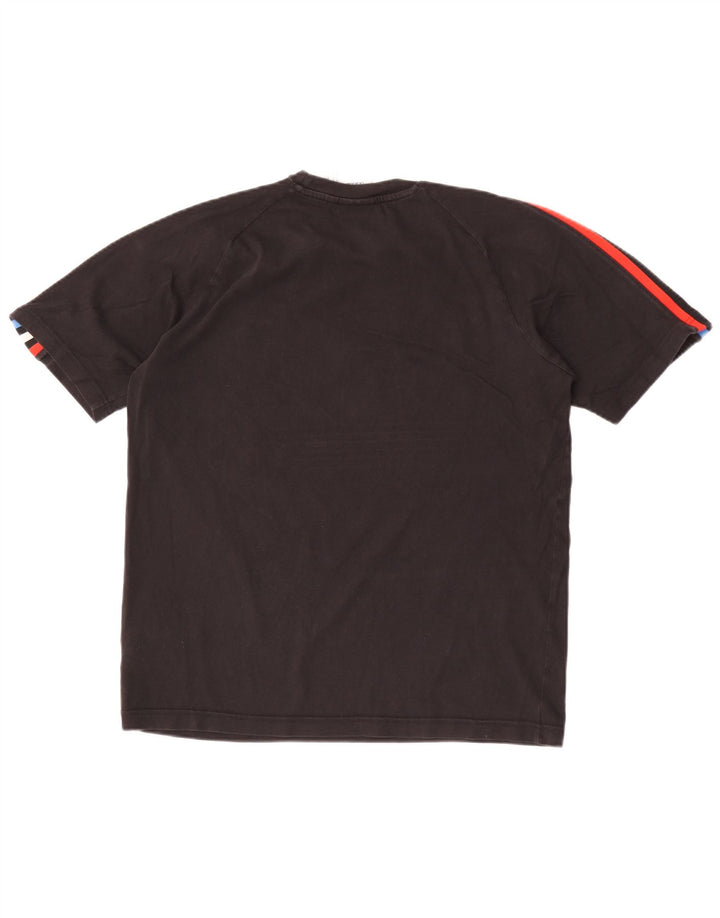 T-shirt grafica da uomo Adidas Top in cotone nero medio