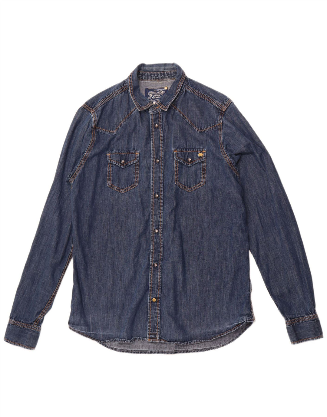 DIESEL Camicia in denim da uomo XL in cotone blu