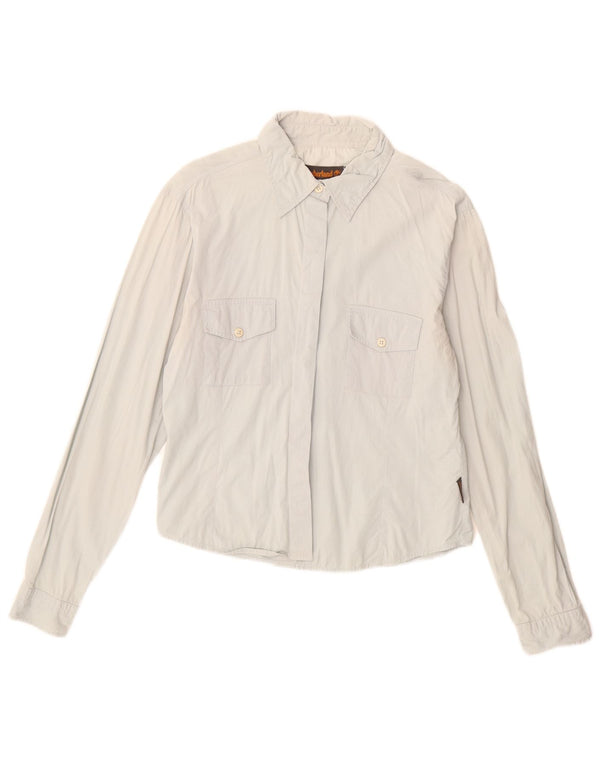Camicia da donna Timberland UK 12 cotone blu medio