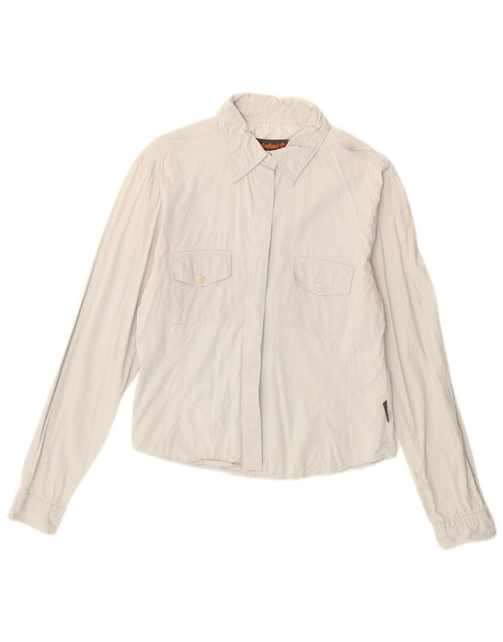 Camicia da donna Timberland UK 12 cotone blu medio