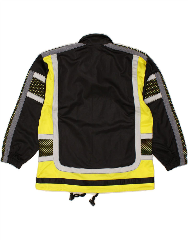 DIADORA Boys Graphic Tracksuit Top Jacket 11-12 Years Black Colourblock Vintage Diadora and Second-Hand Diadora from Messina Hembry 