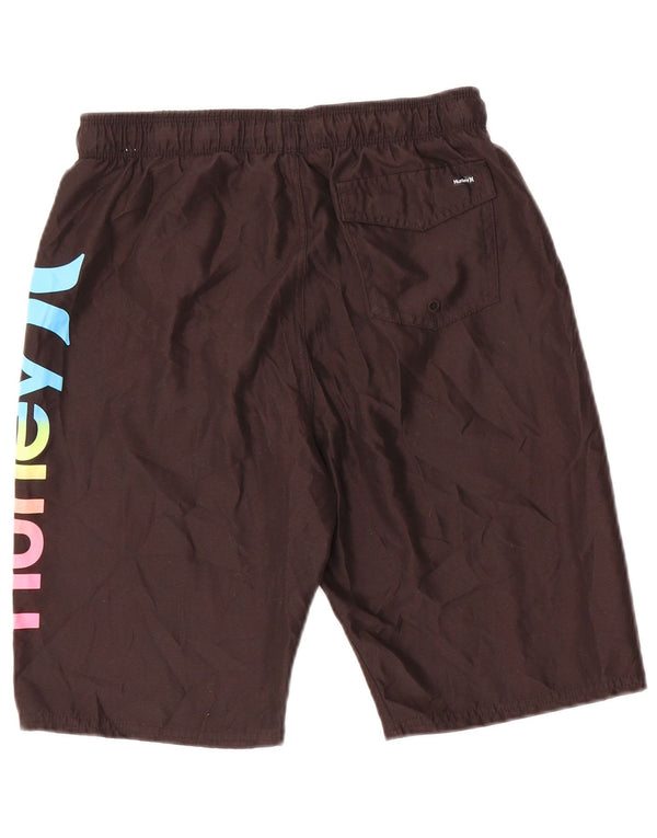 Pantaloncini da bagno con grafica Hurley per ragazzi 13-14 anni XL Marrone Poliestere