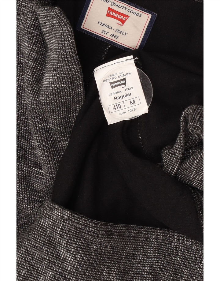 Giacca blazer da uomo a 2 bottoni Carrera UK 38 Cotone screziato grigio medio