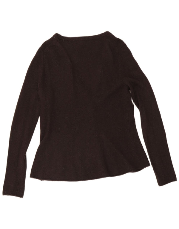 Maglione cardigan da donna Hobbs UK 14 Lana d'agnello marrone medio