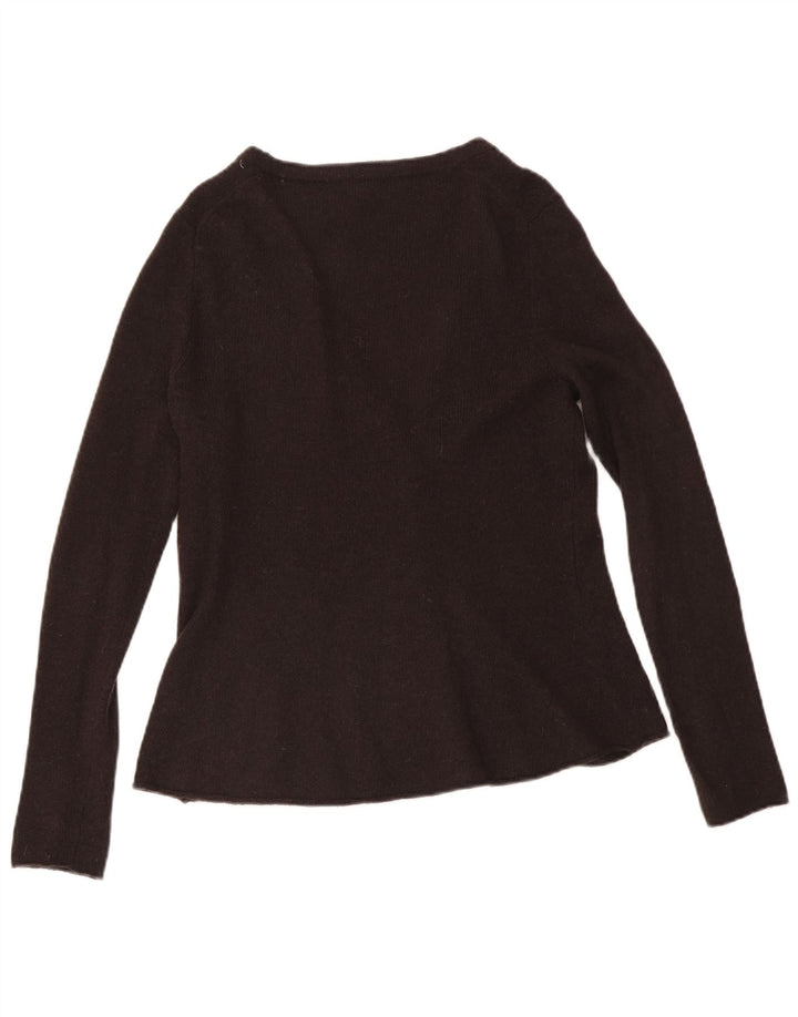 Maglione cardigan da donna Hobbs UK 14 Lana d'agnello marrone medio